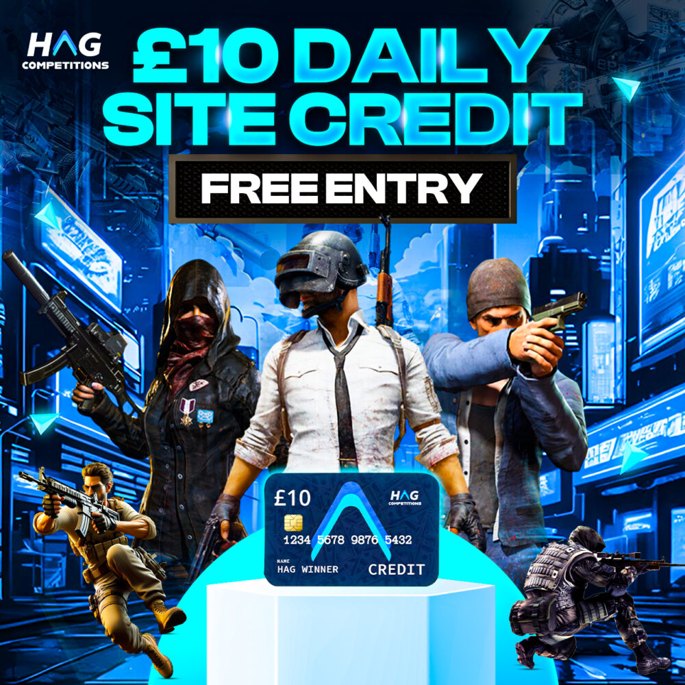 £10 Daily Site Credit – Free Entry #7