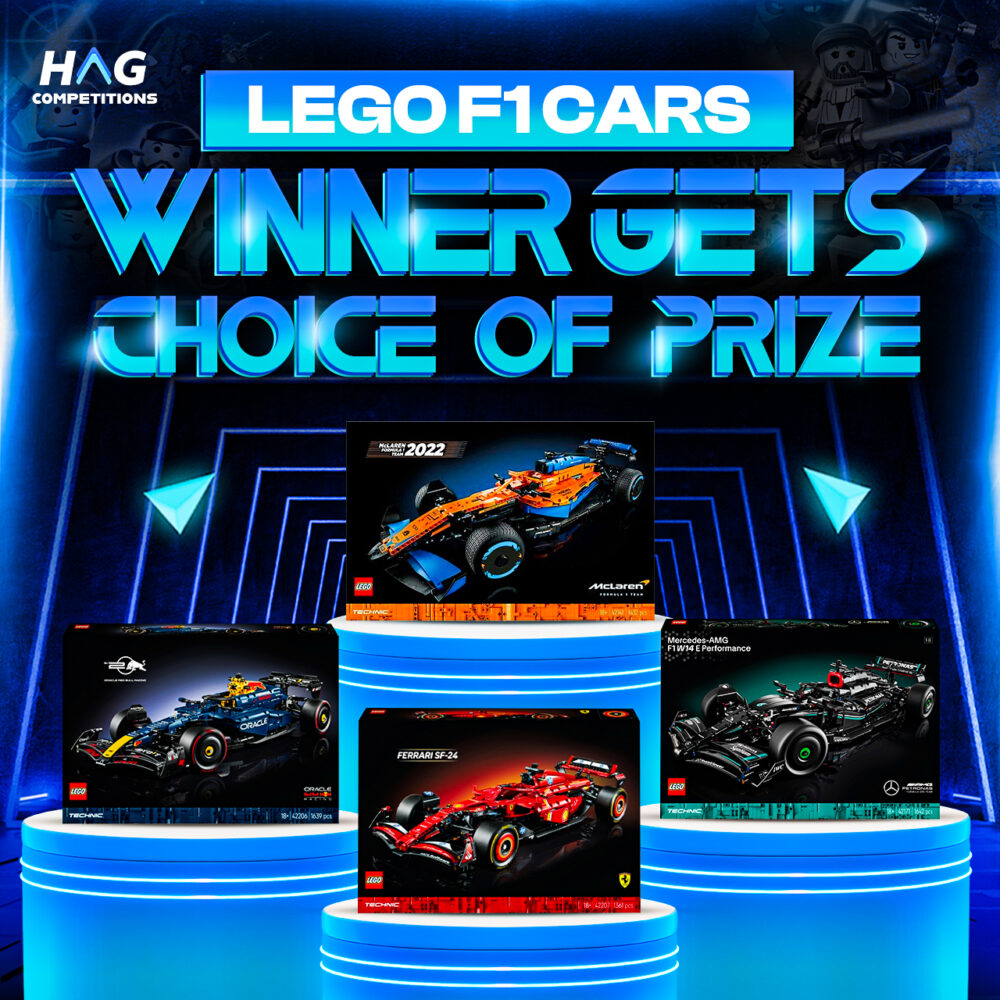 LEGO F1 Cars: Winner gets choice of Prize!